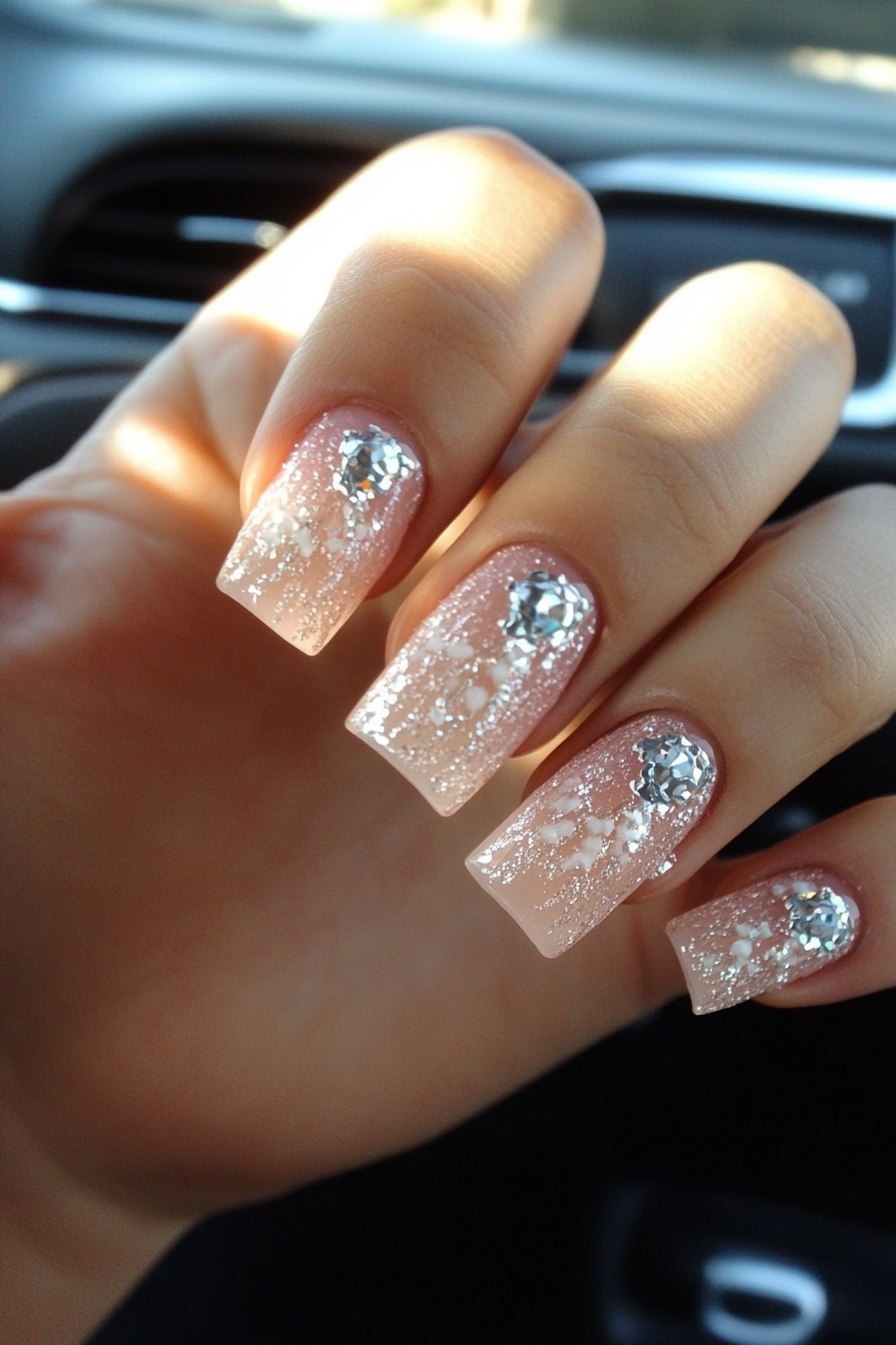 13. Shimmering Rose Quartz (Pretty Nail Design Ideas) - Pretty Nail Design Ideas