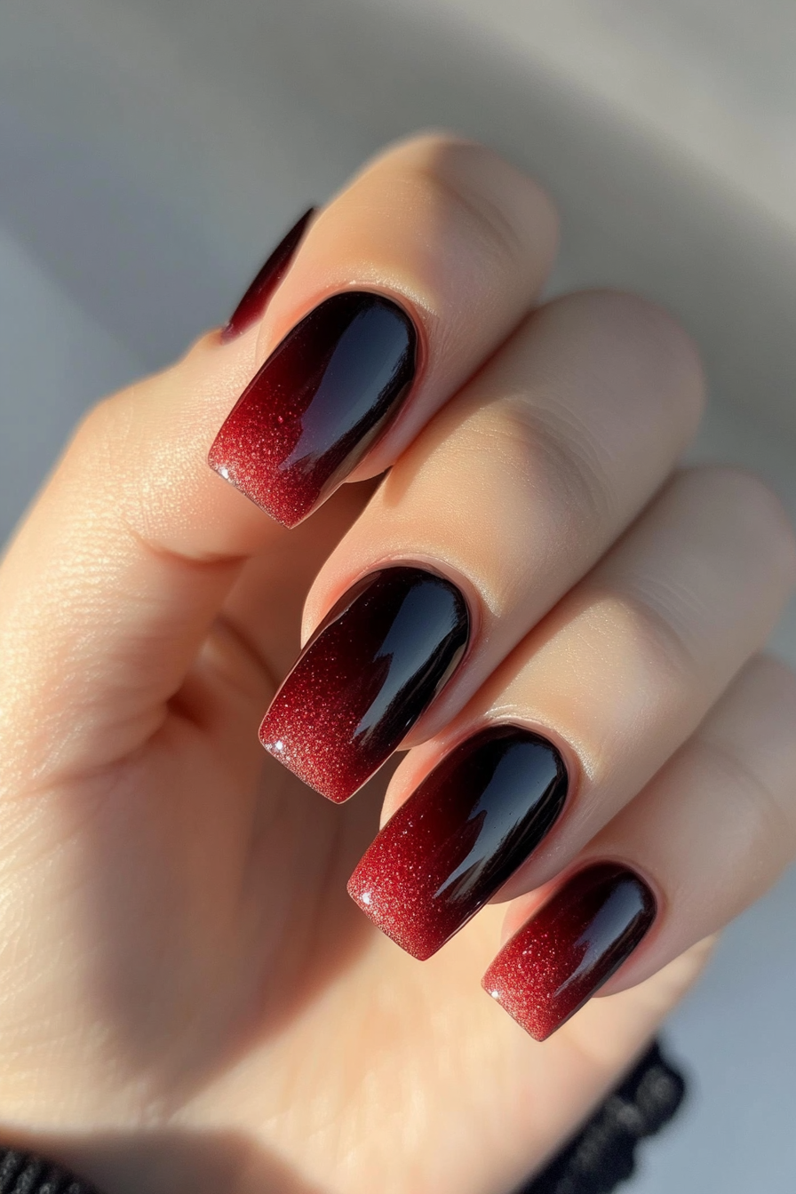 3. Bold Berry Hues (Square Nail Design Ideas) - Square Nail Design Ideas