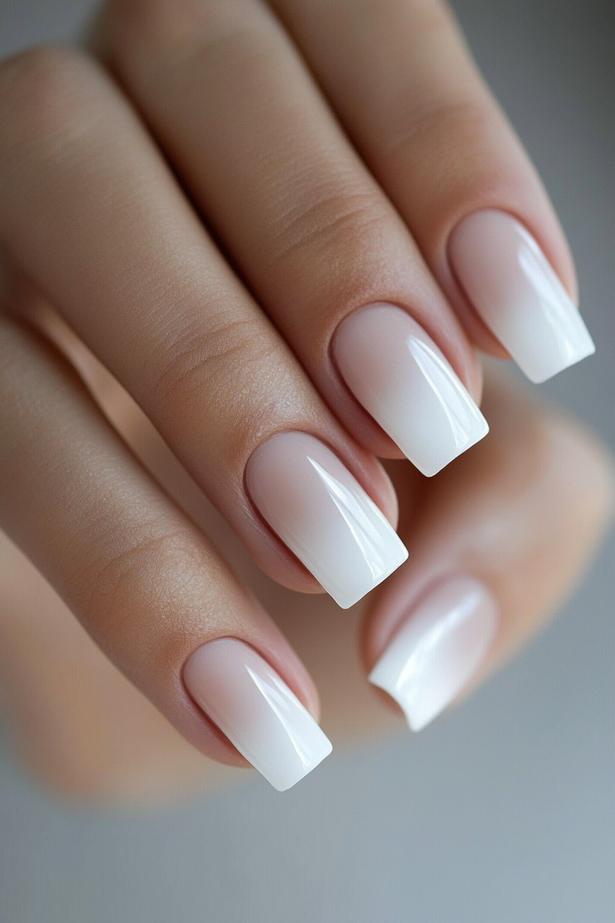 6. Micro White Tips (White Tip Nail Design Ideas) - White Tip Nail Design Ideas