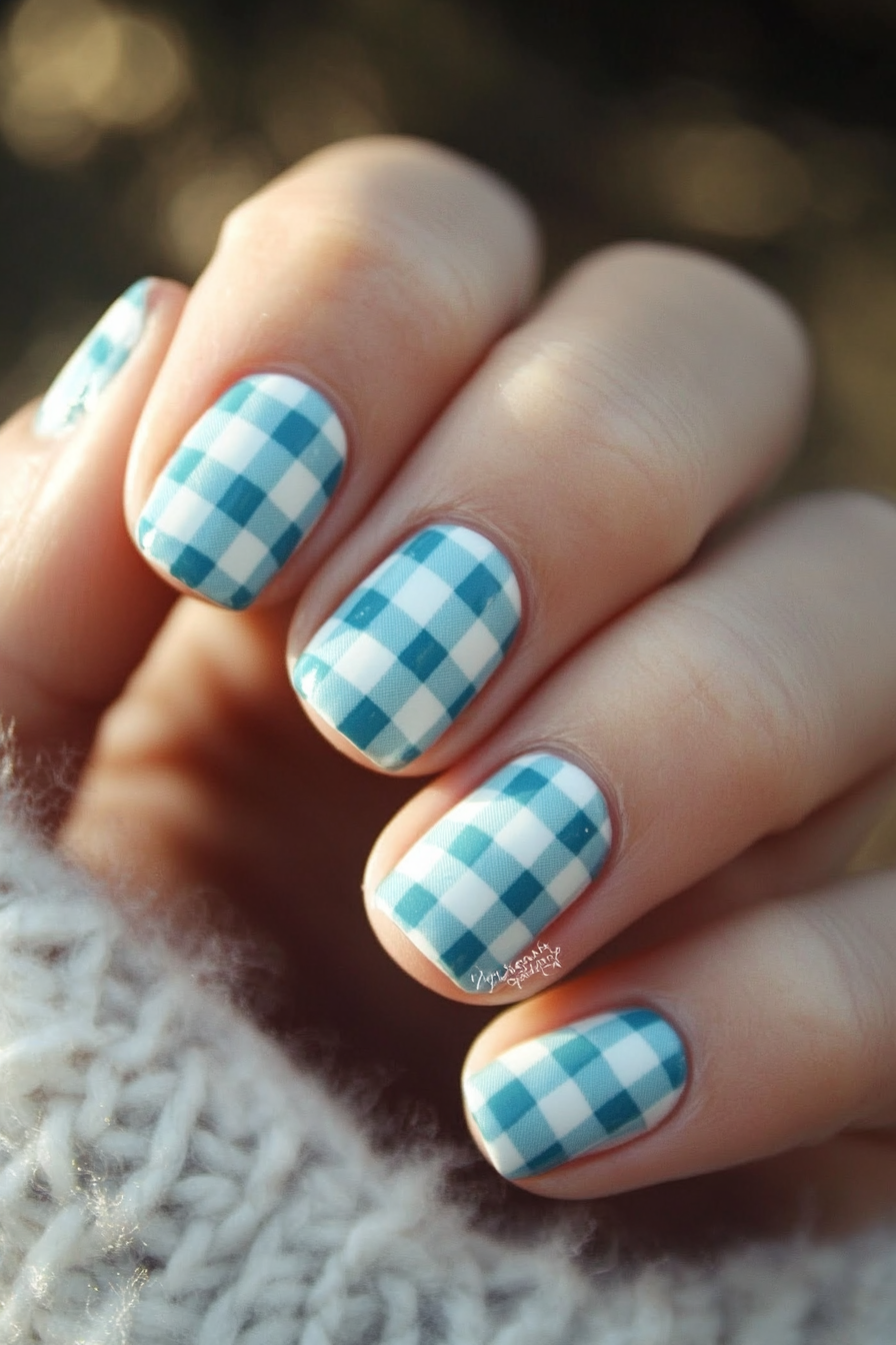 20. Beach Blanket (Beach Nail Design Ideas) - Beach Nail Design Ideas