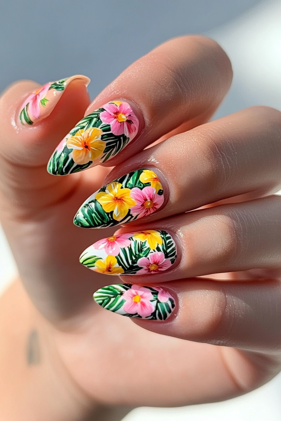 25. Island Vibes (Beach Nail Design Ideas) - Beach Nail Design Ideas