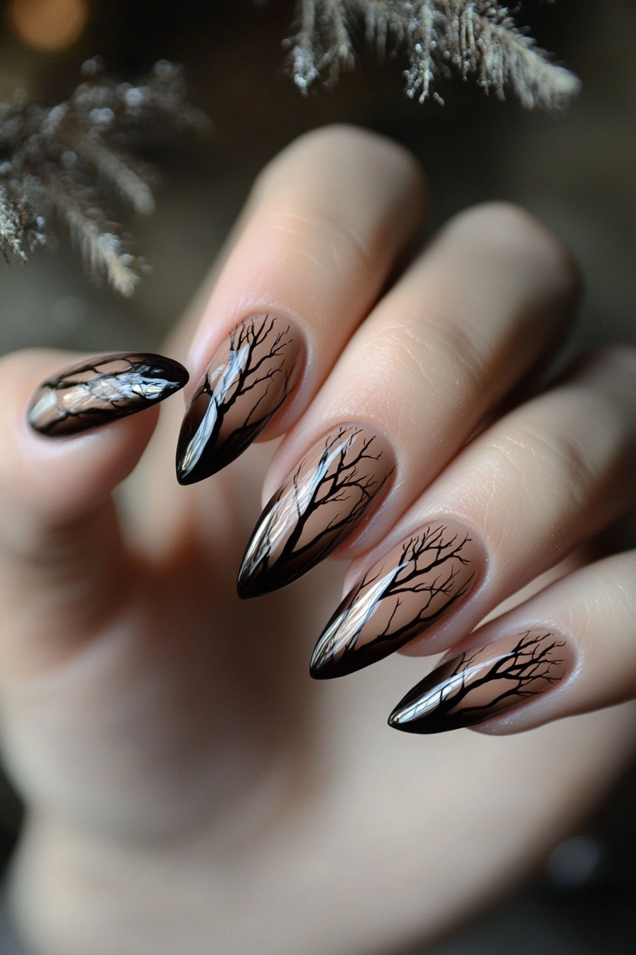 27. Maple Drizzle (Brown Nail Design Ideas) - Brown Nail Design Ideas