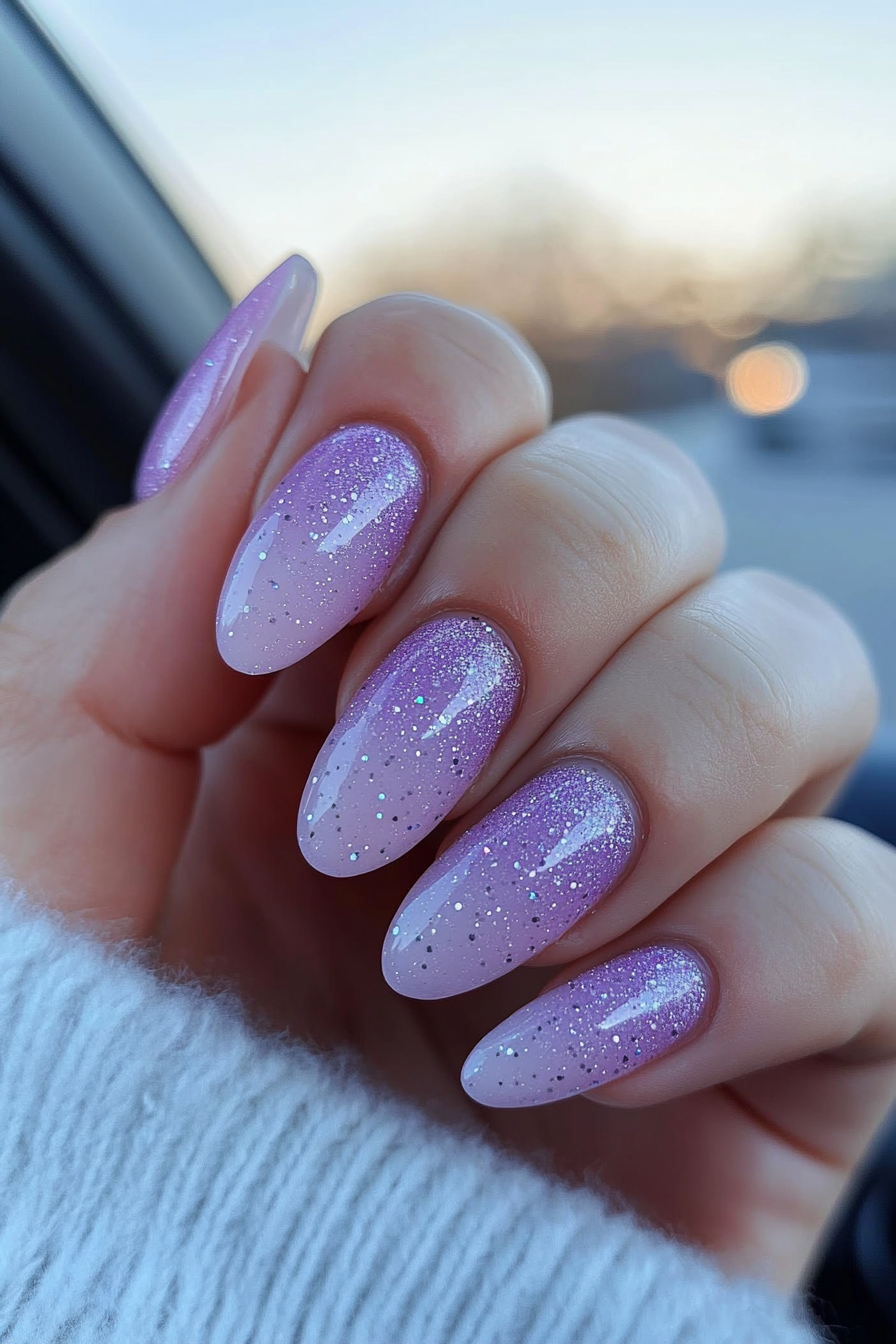 25. Twinkling Lights (Holiday Nail Design Ideas) - Holiday Nail Design Ideas