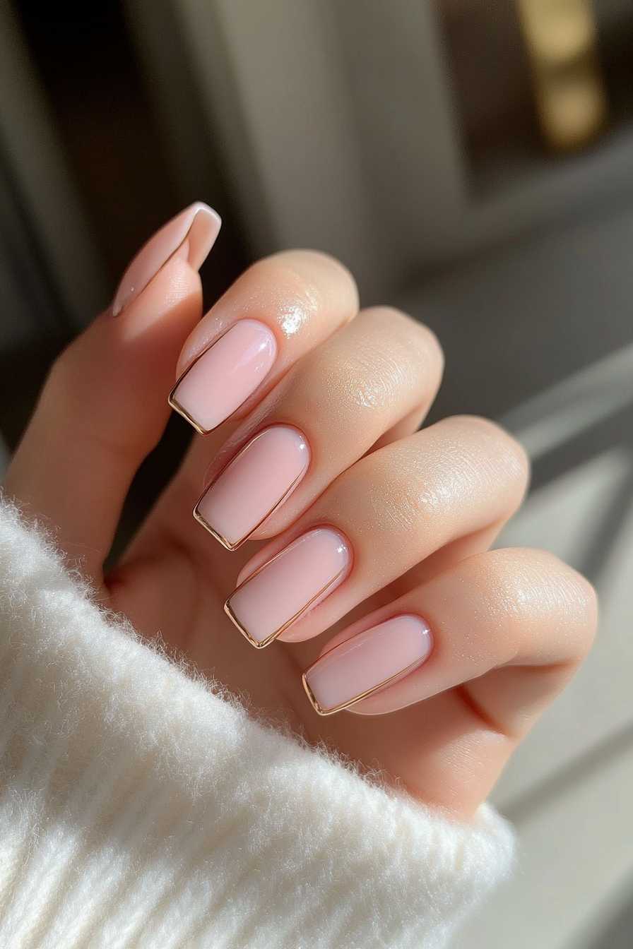 1. Elegant French Tips with Pink (Light Pink Nail Design Ideas) - Light Pink Nail Design Ideas