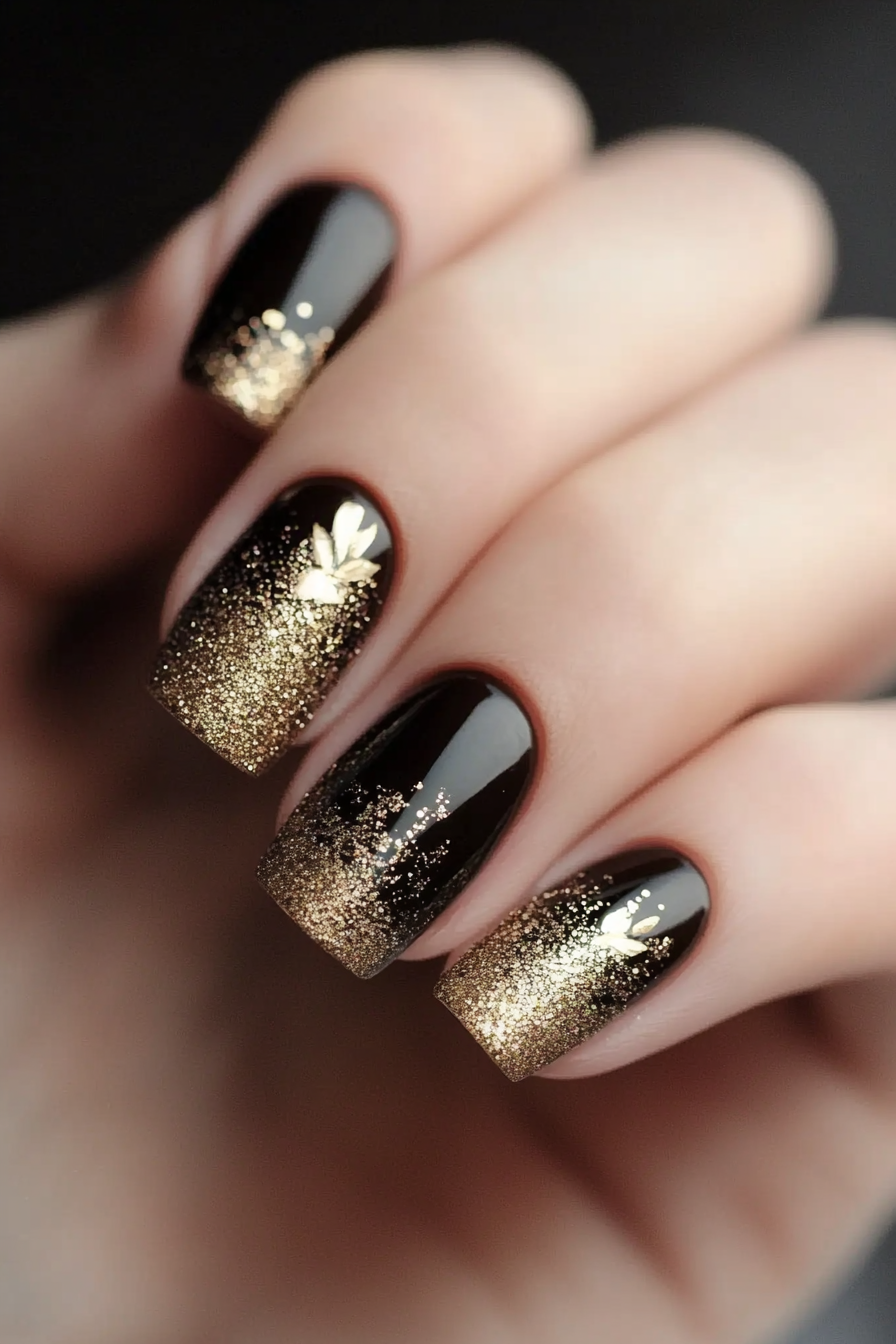 14. Gilded Brown (Simple Fall Nail Design Ideas) - Simple Fall Nail Design Ideas