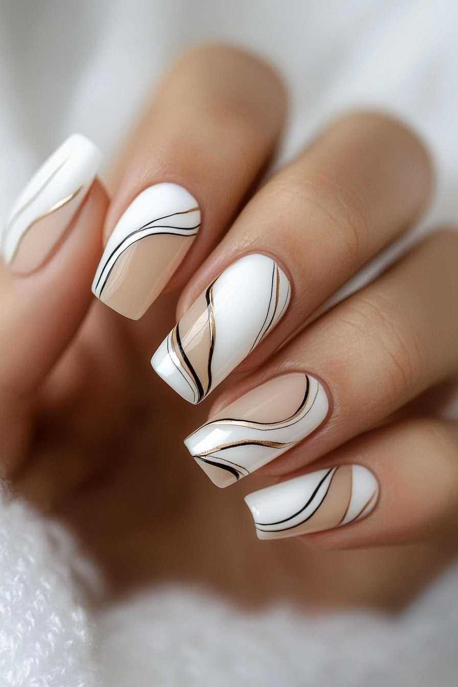 3. Clear Space Negative Space (Trendy Simple Nail Design Ideas) - Trendy Simple Nail Design Ideas