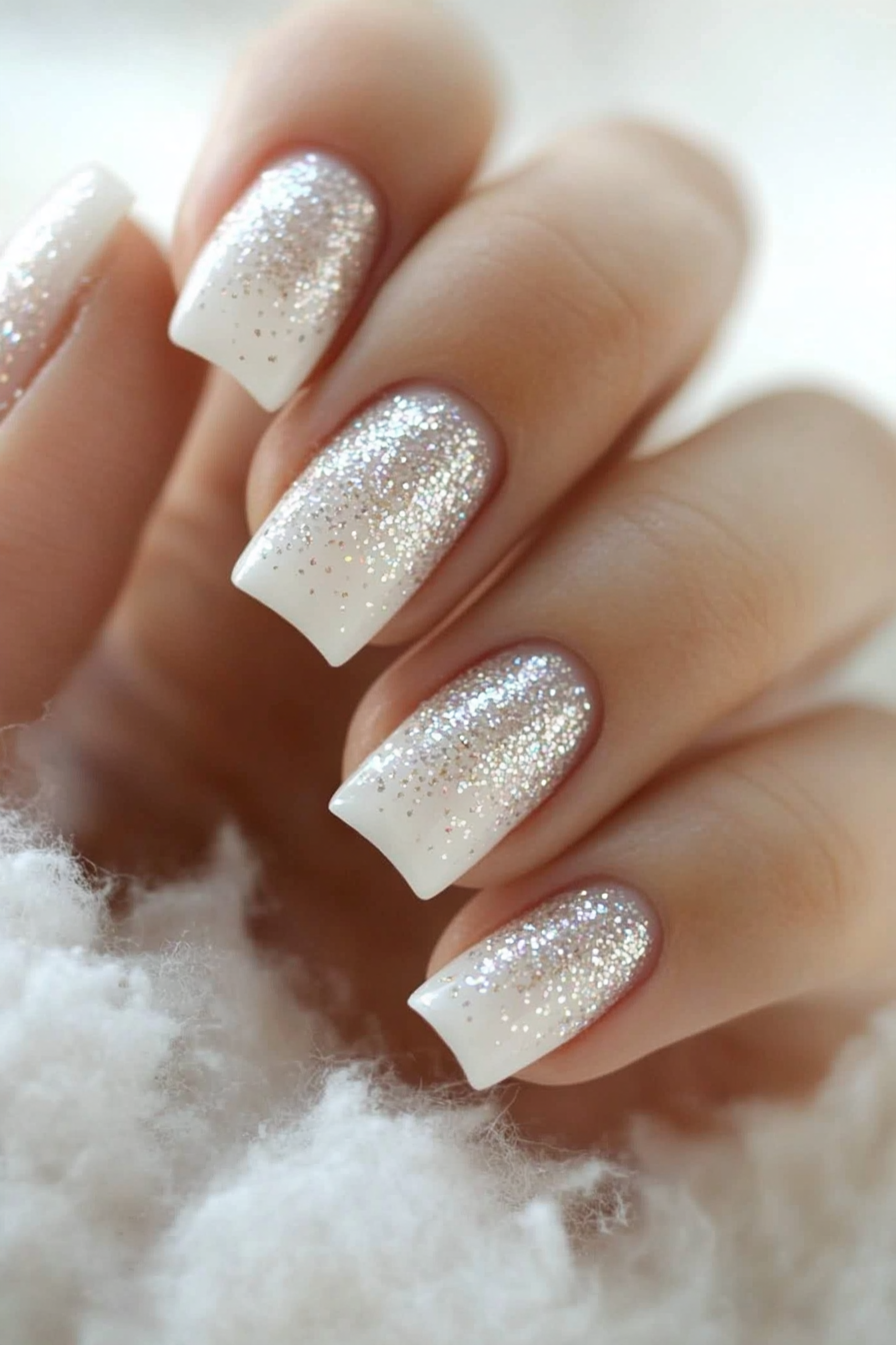 17. Simple Glitter Tips (Trendy Simple Nail Design Ideas) - Trendy Simple Nail Design Ideas