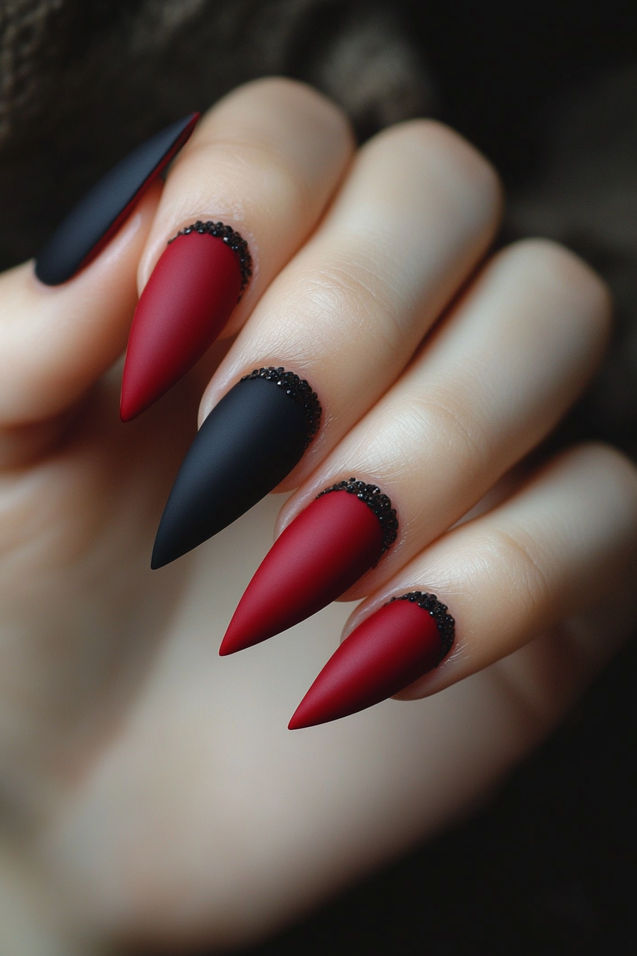 4. Matte & Gloss Duo (Unique Nail Design Ideas) - Unique Nail Design Ideas