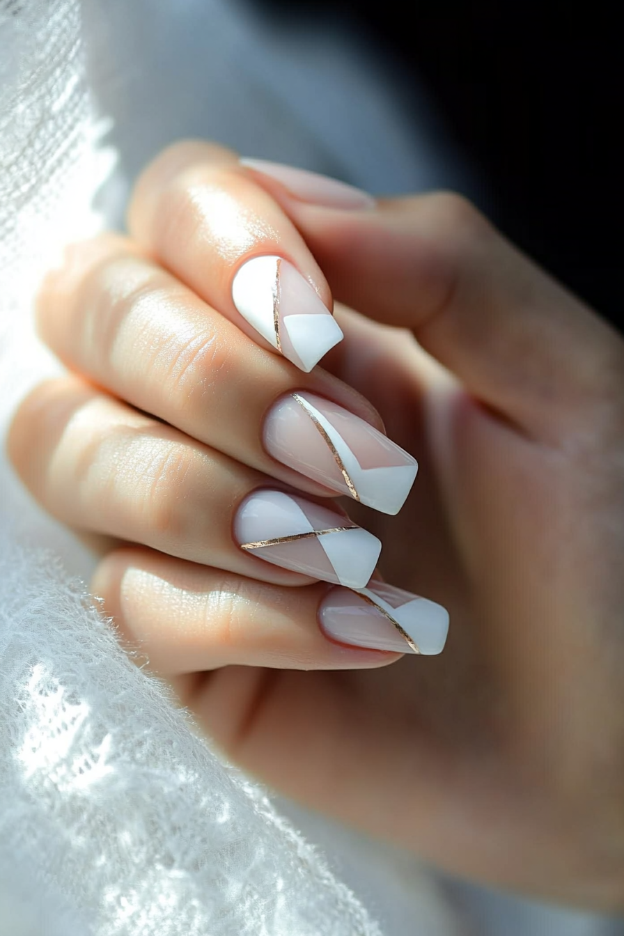 6. Negative Space Chic (Unique Nail Design Ideas) - Unique Nail Design Ideas