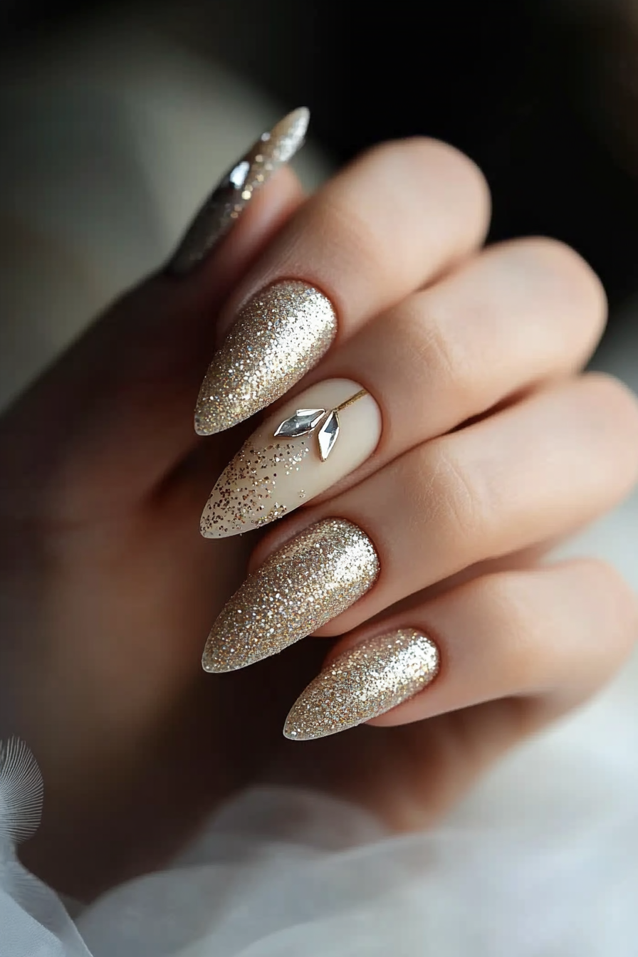 20. Diamond Dust (Unique Nail Design Ideas) - Unique Nail Design Ideas