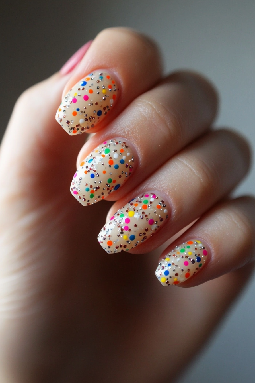 27. Confetti Delight (Unique Nail Design Ideas) - Unique Nail Design Ideas
