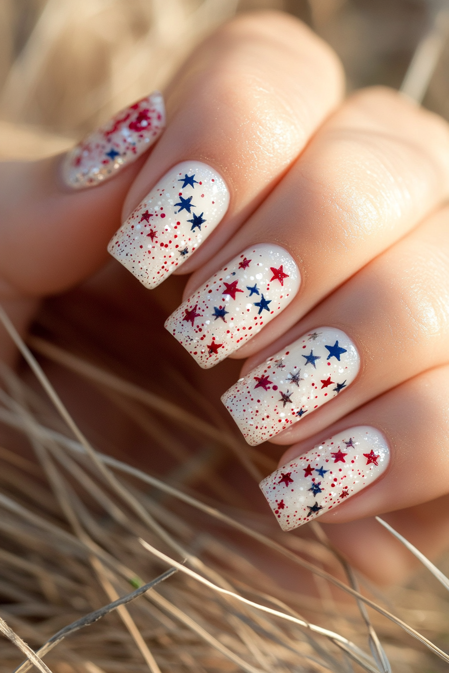 5. American Flag Tip Nails (4Th Of July Nail Design Ideas) - 4Th Of July Nail Design Ideas