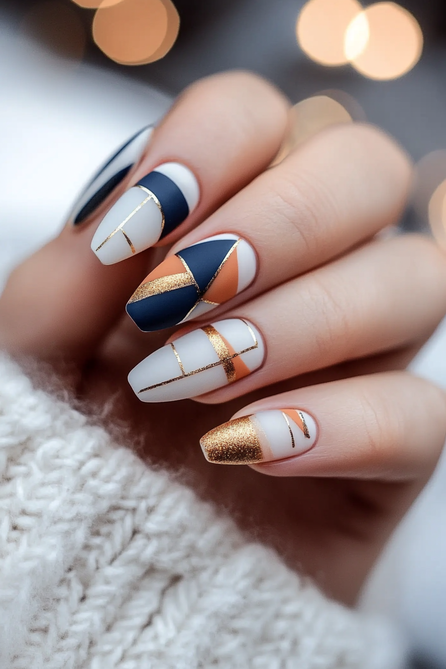 2. Bold Geometrics (Creative Nail Design Ideas) - Creative Nail Design Ideas