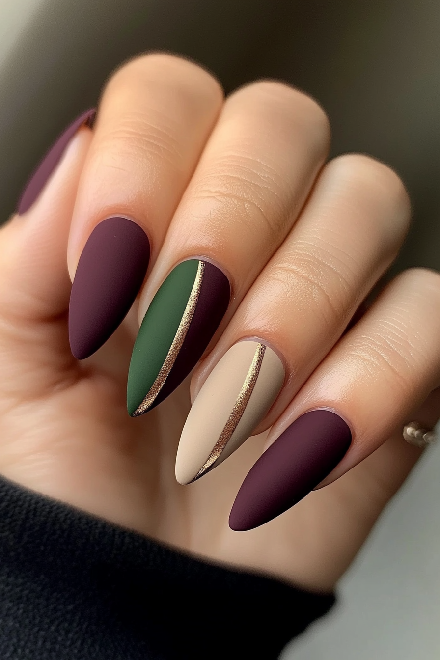 13. Matte and Gloss Contrast (Creative Nail Design Ideas) - Creative Nail Design Ideas