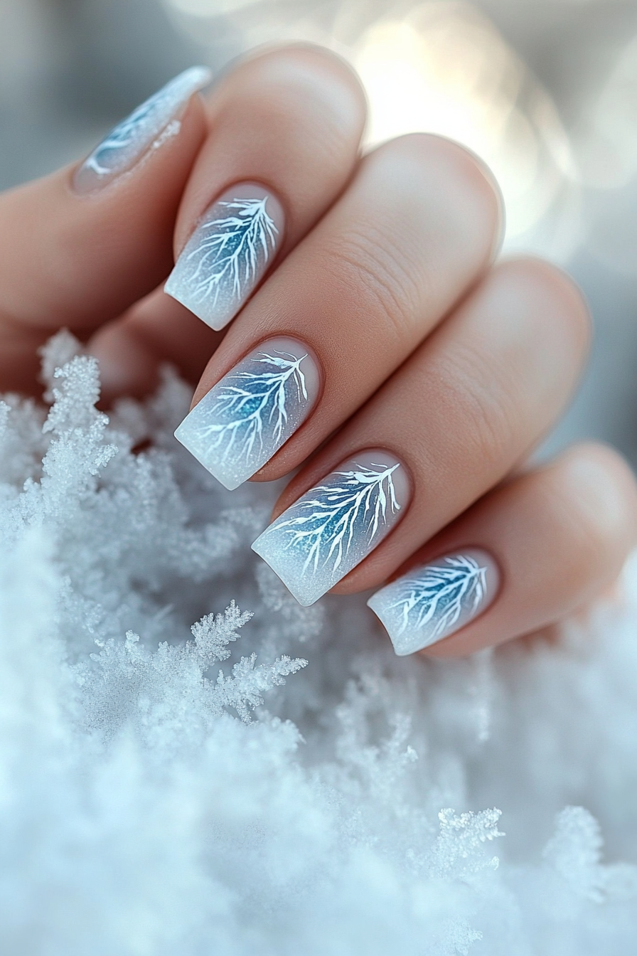 17. Frosted Tips (Creative Nail Design Ideas) - Creative Nail Design Ideas