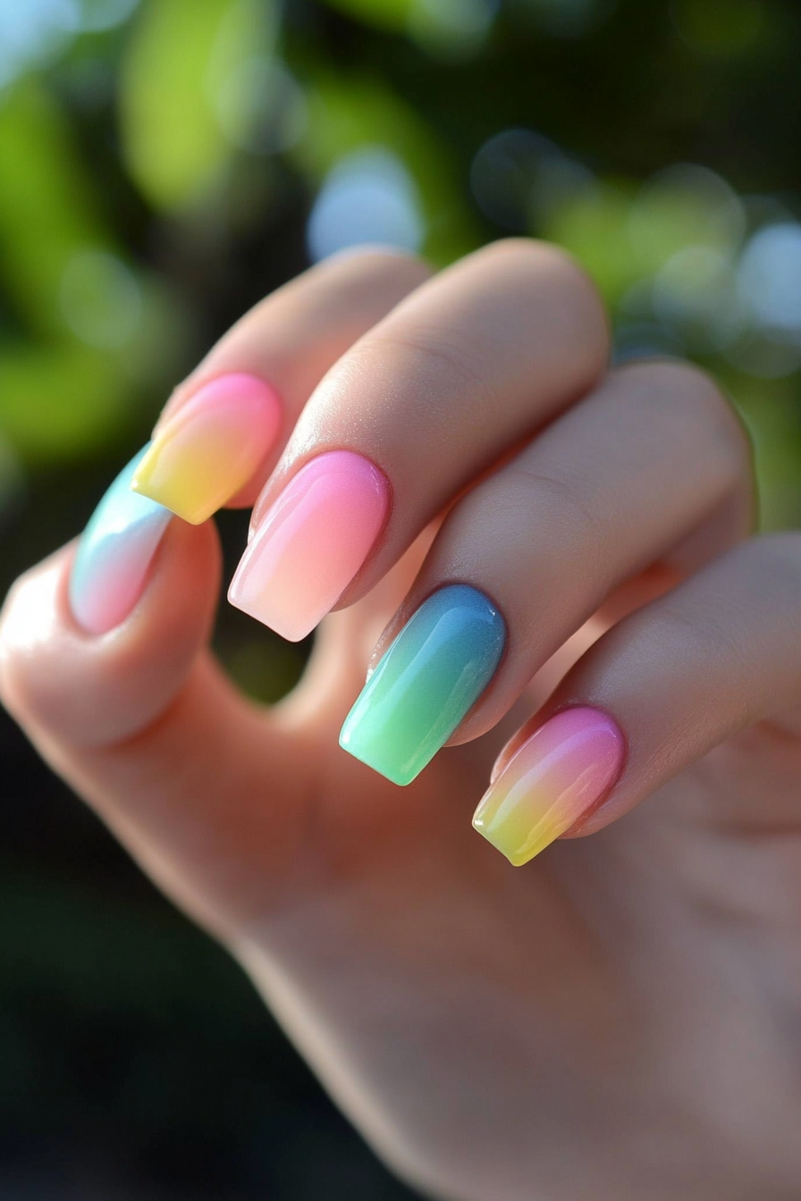 20. Rainbow Dream (Creative Nail Design Ideas) - Creative Nail Design Ideas