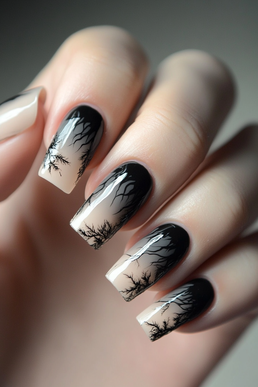 21. Smoky Grey (Creative Nail Design Ideas) - Creative Nail Design Ideas