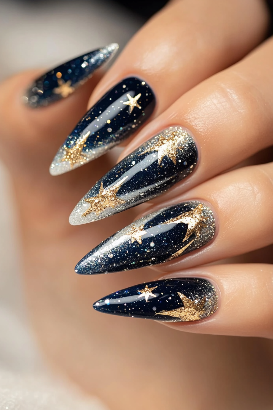 7. Cosmic Glitter (Fun Nail Design Ideas) - Fun Nail Design Ideas