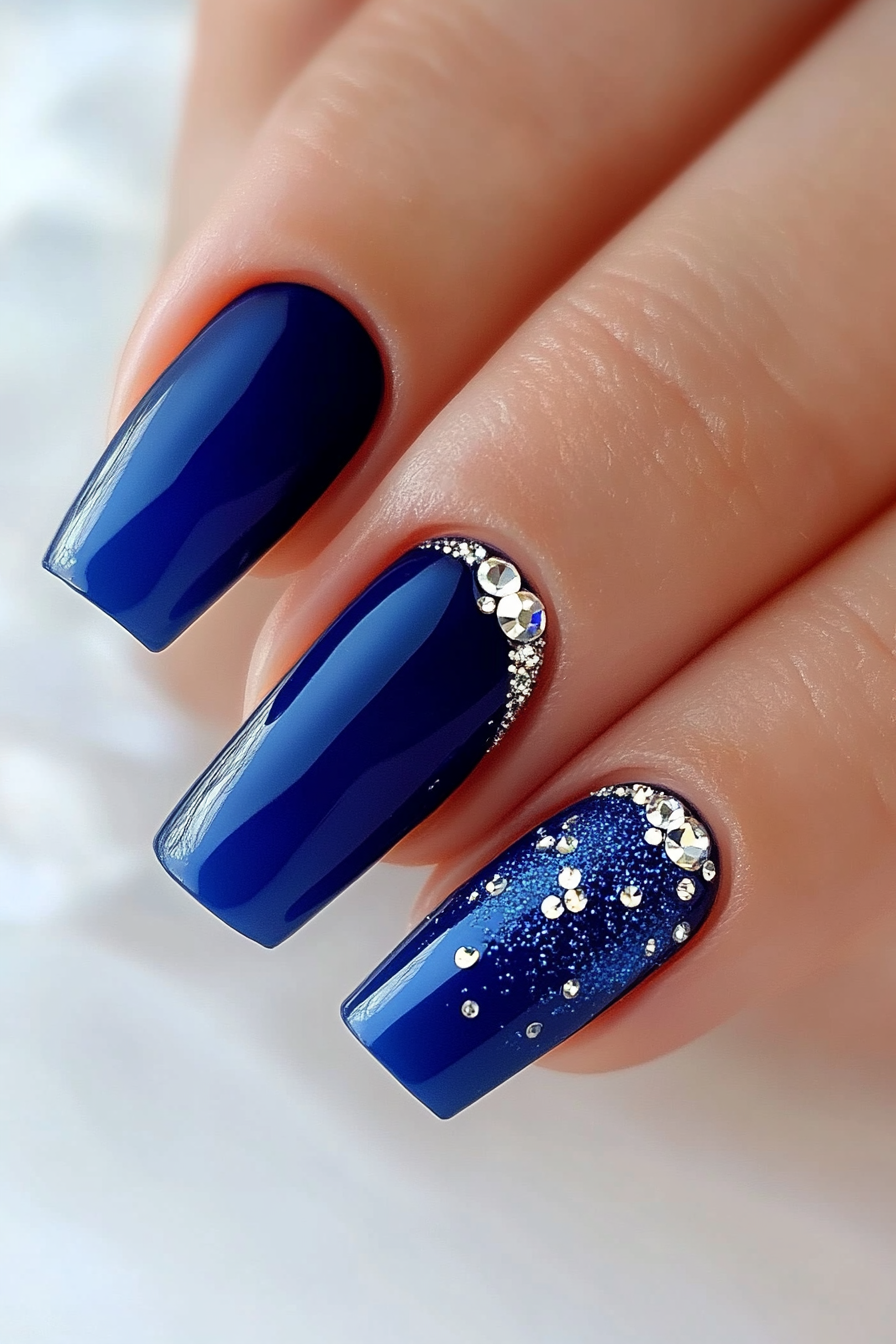 8. Sapphire Luxury (Fun Nail Design Ideas) - Fun Nail Design Ideas