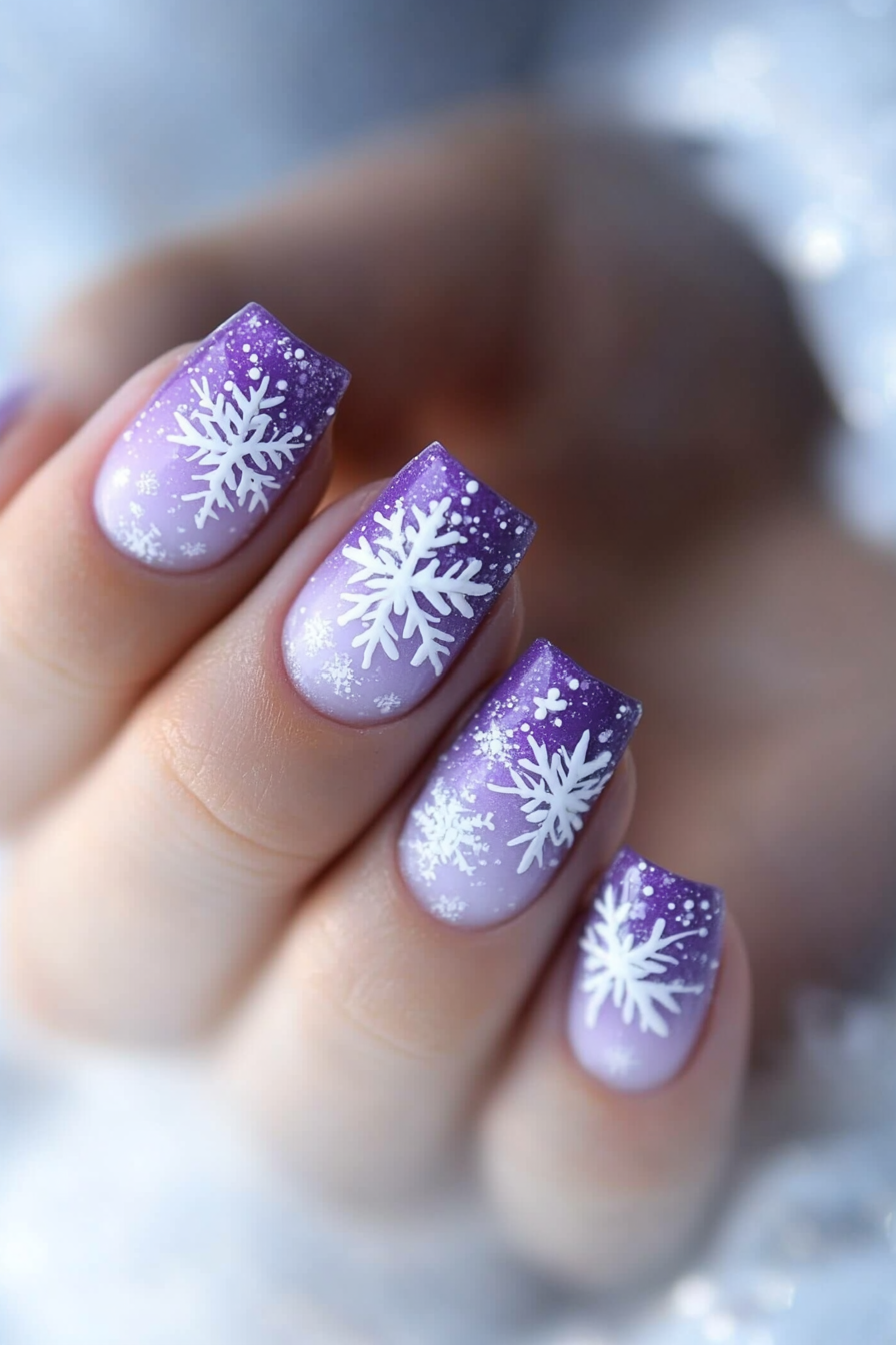 17. Frosted Ombre (Fun Nail Design Ideas) - Fun Nail Design Ideas