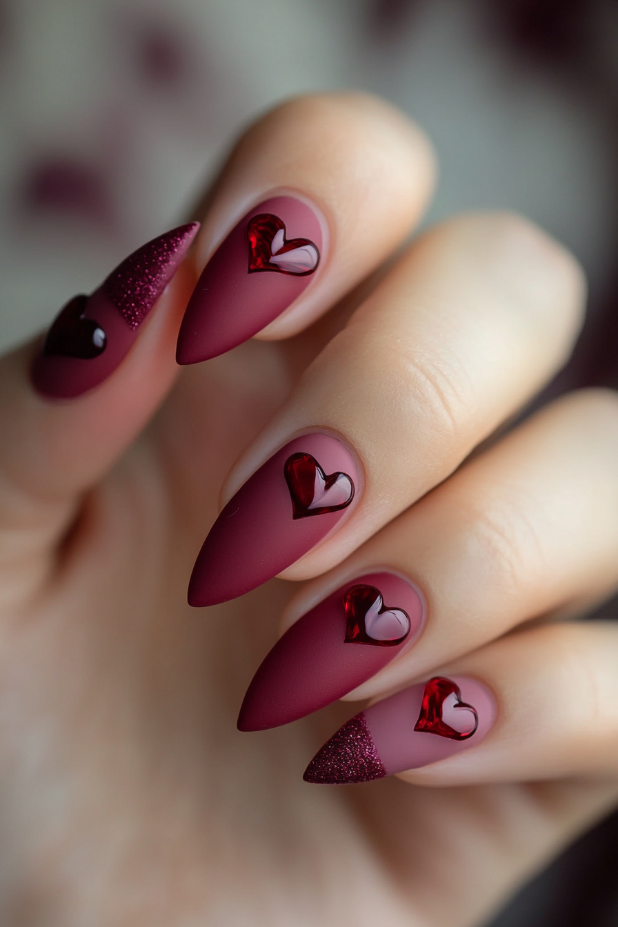 12. Velvet Raspberry Matte (Valentine'S Day Nail Design Ideas) - Valentine'S Day Nail Design Ideas