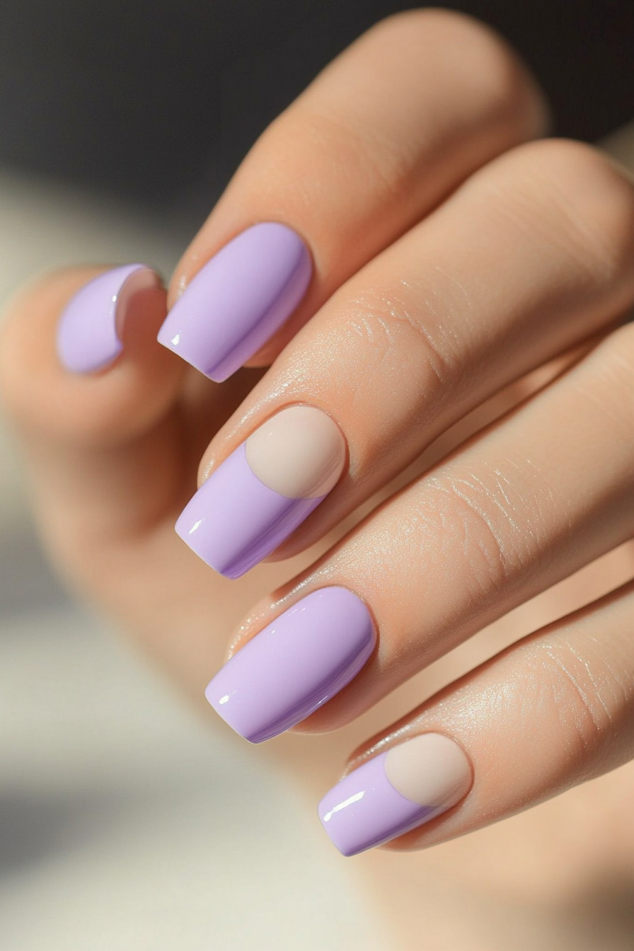 11. Lavender Moons (Cute And Easy Nail Design Ideas) - Cute And Easy Nail Design Ideas