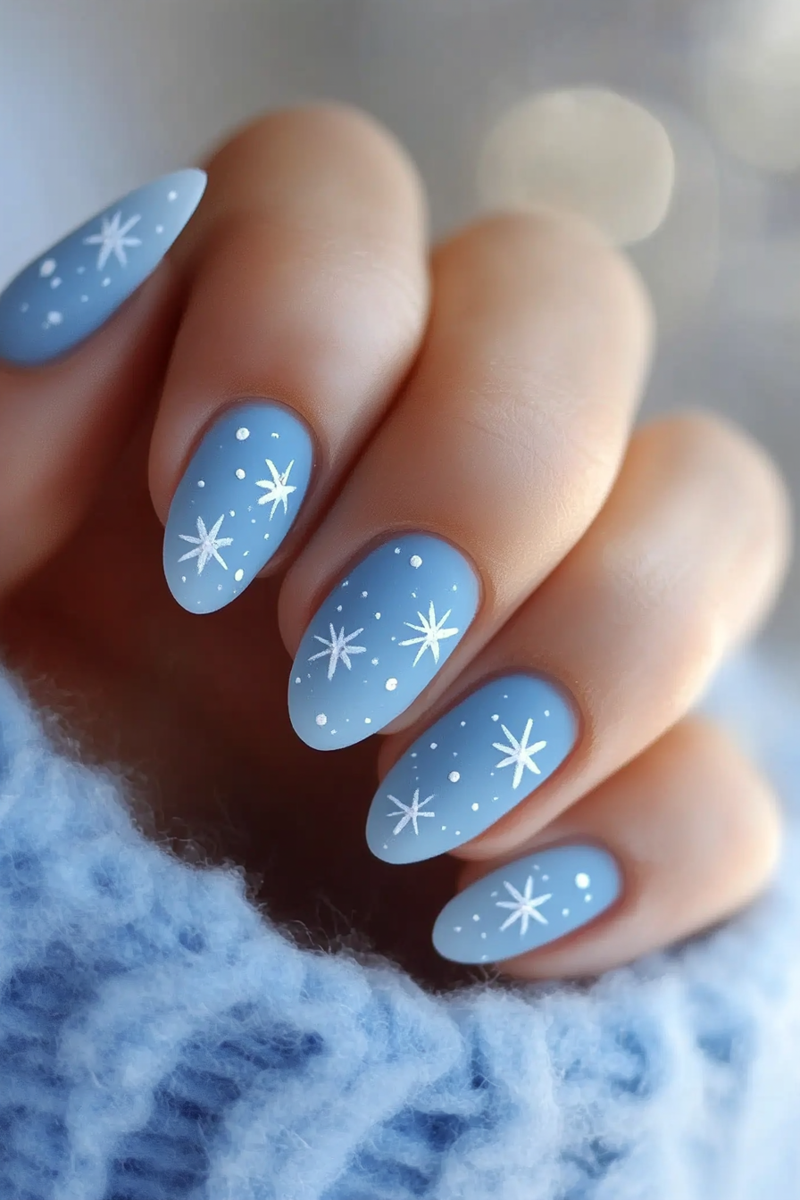 20. Starburst Skies (Cute And Easy Nail Design Ideas) - Cute And Easy Nail Design Ideas