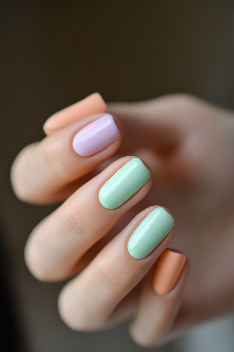 1. Pastel French Tips (Cute Simple Nail Design Ideas) - Cute Simple Nail Design Ideas