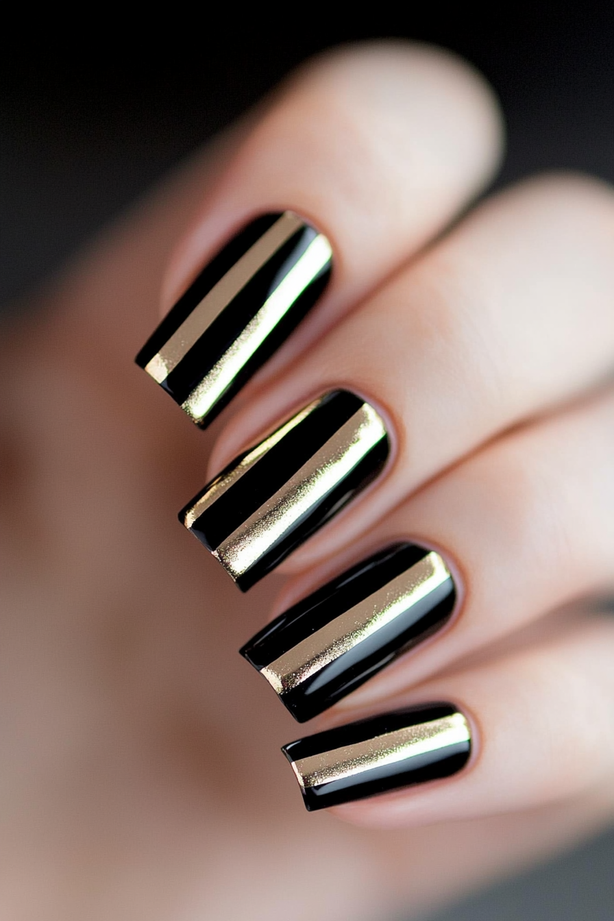 4. Minimalist Stripes (Cute Simple Nail Design Ideas) - Cute Simple Nail Design Ideas