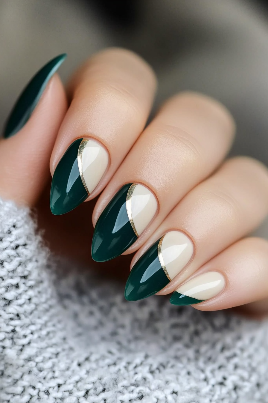 11. Simple Moons (Cute Simple Nail Design Ideas) - Cute Simple Nail Design Ideas