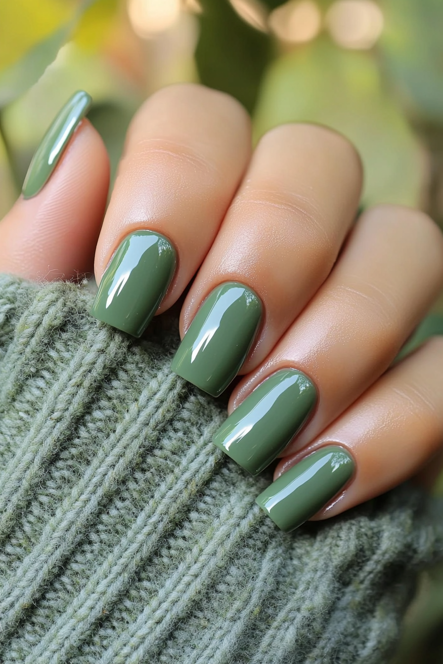 25. Green Tea Gloss (Cute Simple Nail Design Ideas) - Cute Simple Nail Design Ideas