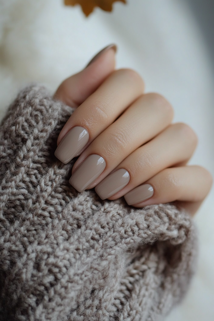 22. Smoky Quartz Wash (Easy Short Nail Design Ideas) - Easy Short Nail Design Ideas