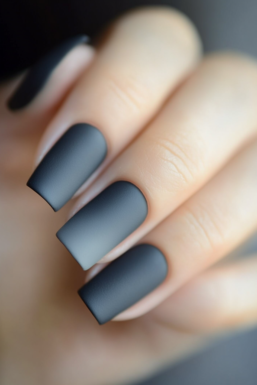 16. Textured Cement Finish (Gray Nail Design Ideas) - Gray Nail Design Ideas