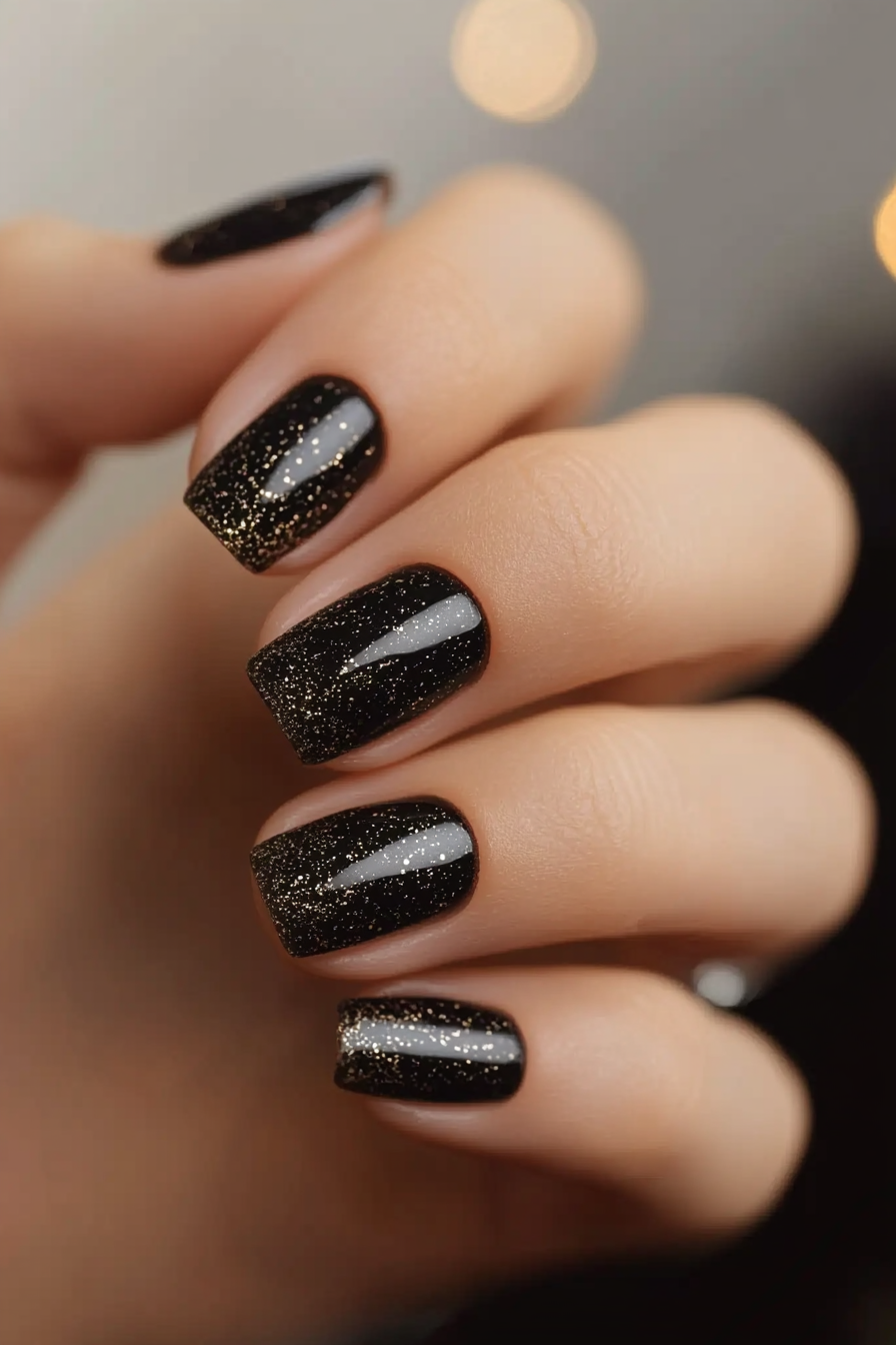 13. Textured Terra (Short Black Nail Design Ideas) - Short Black Nail Design Ideas