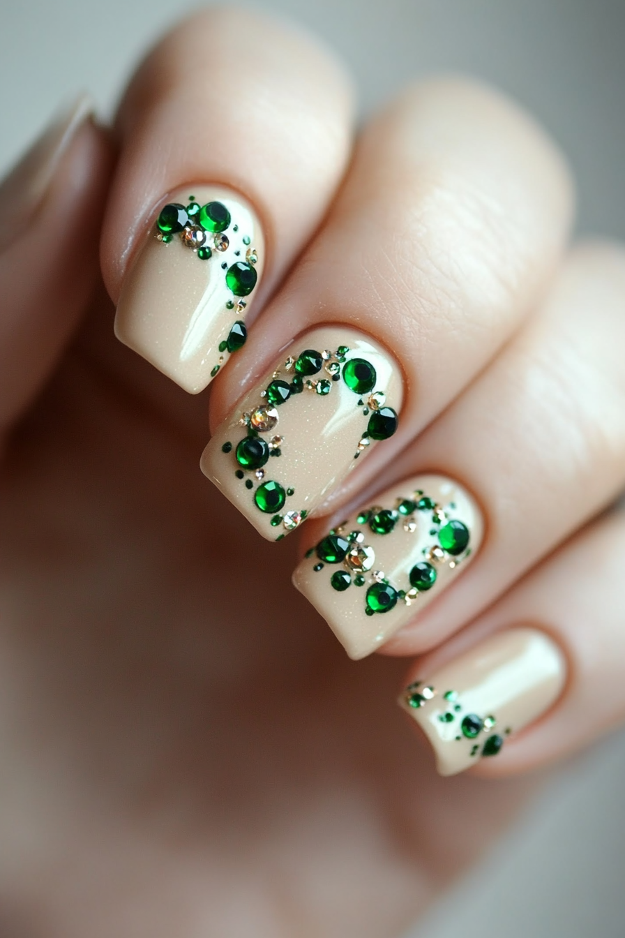 16. Irish Eyes Are Smiling (St Patrick'S Day Nail Design Ideas) - St Patrick'S Day Nail Design Ideas
