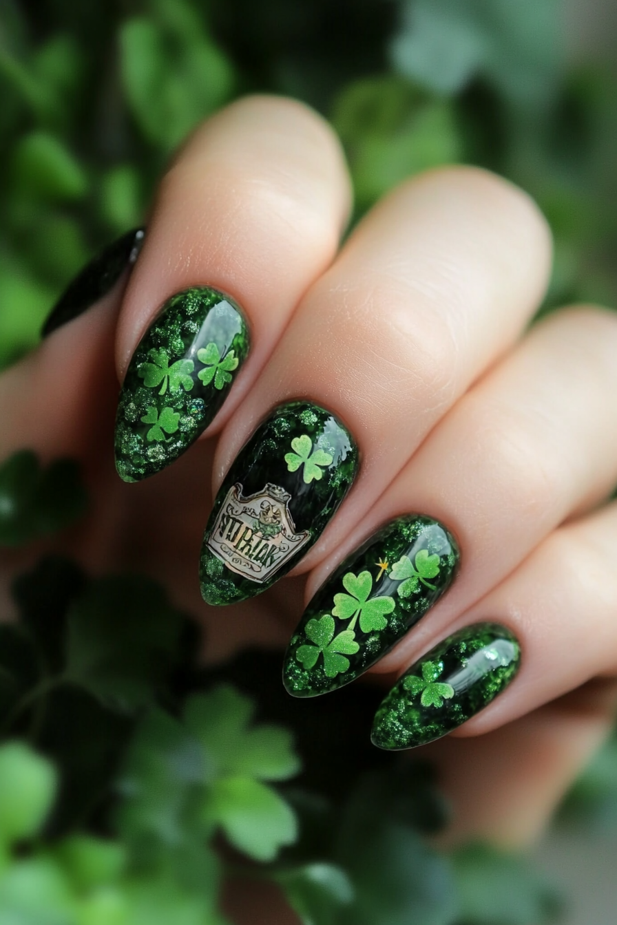 25. Irish Pub Crawl (St Patrick'S Day Nail Design Ideas) - St Patrick'S Day Nail Design Ideas