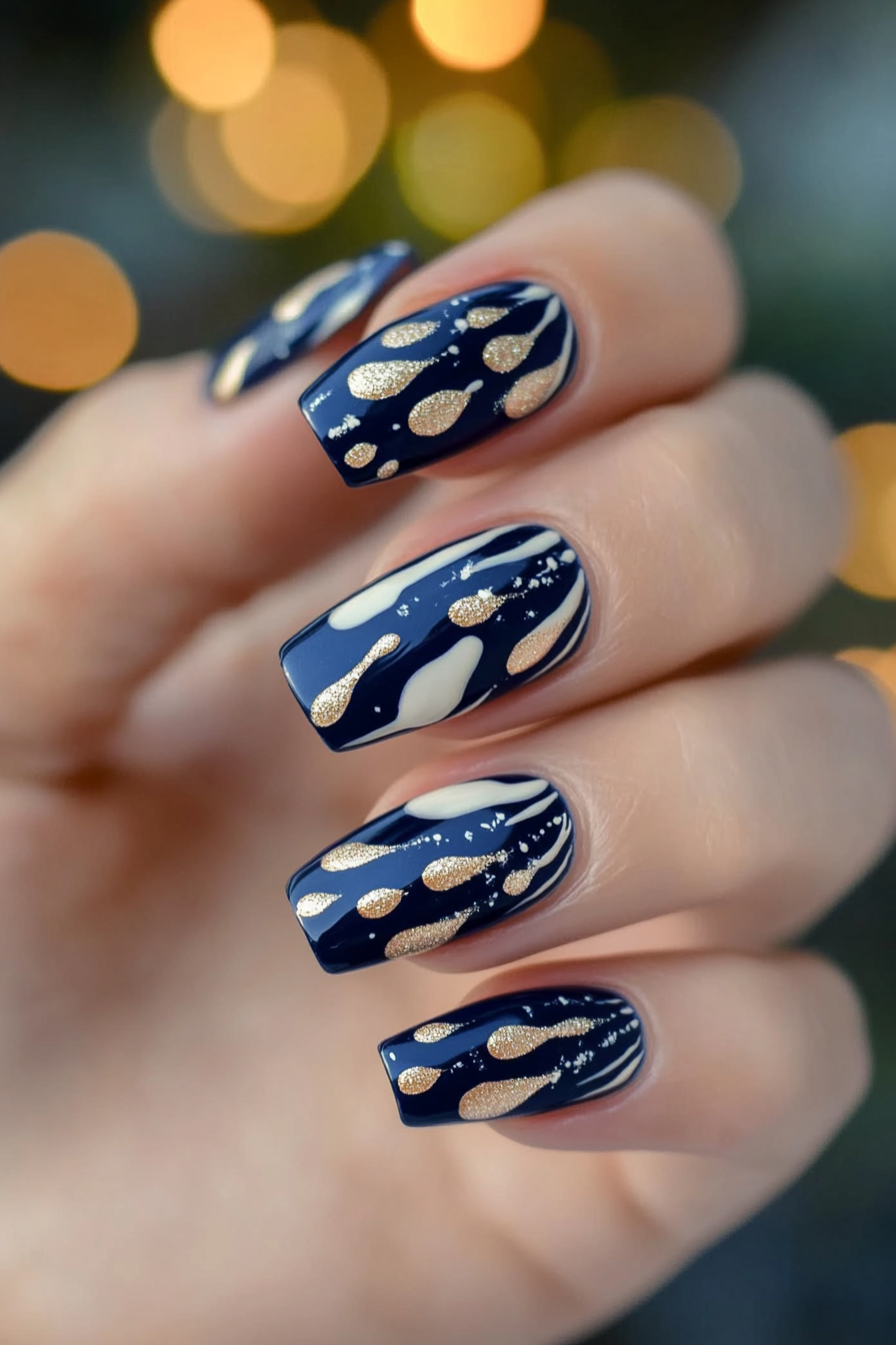 23. Tropical Rain (Tropical Nail Design Ideas) - Tropical Nail Design Ideas