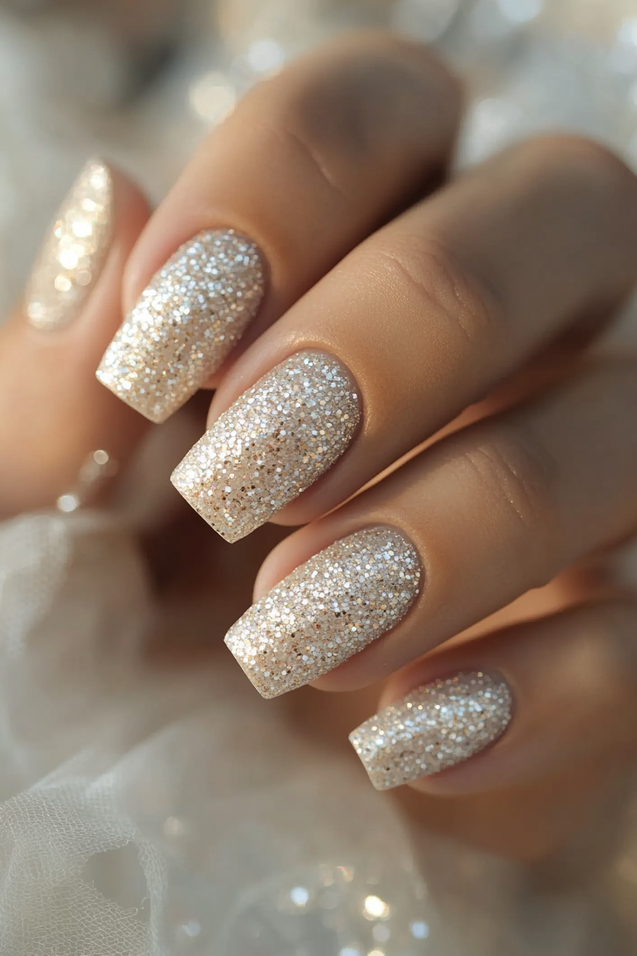 7. Champagne Toast (Wedding Nail Design Ideas) - Wedding Nail Design Ideas