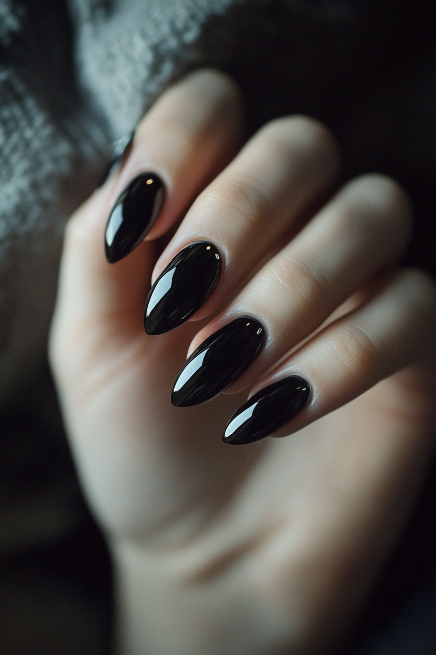 13. Midnight Velvet (Wedding Nail Design Ideas) - Wedding Nail Design Ideas