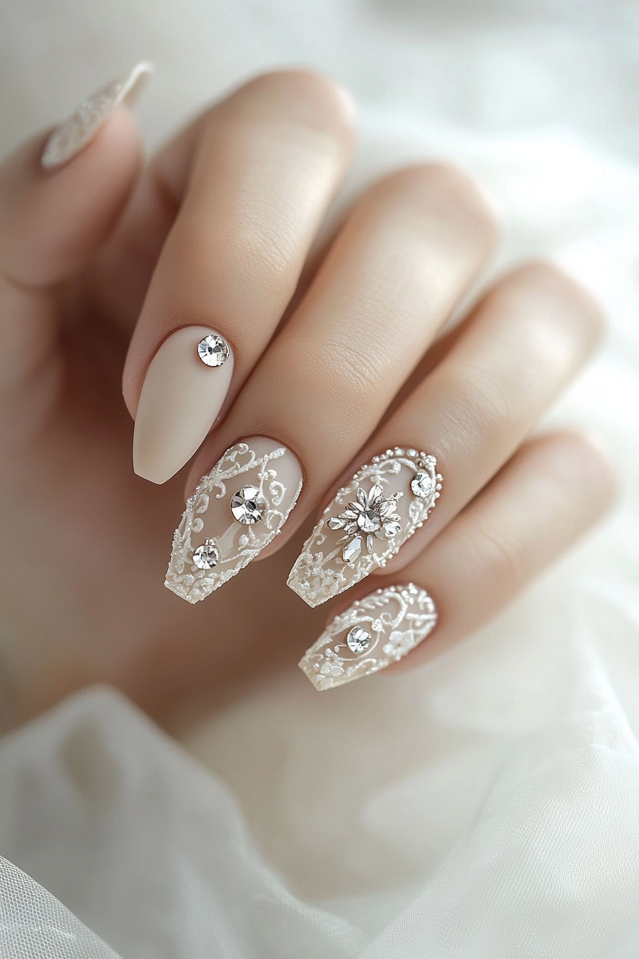 20. Minimalist Chic (Wedding Nail Design Ideas) - Wedding Nail Design Ideas