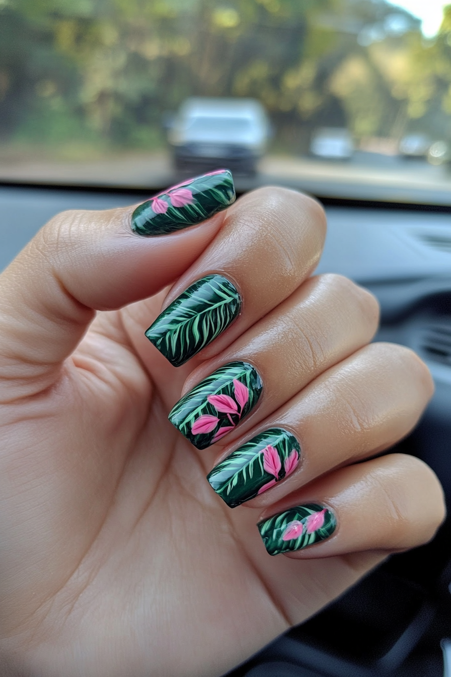 11. Tropical Retreat (Beautiful Nail Design Ideas) - Beautiful Nail Design Ideas