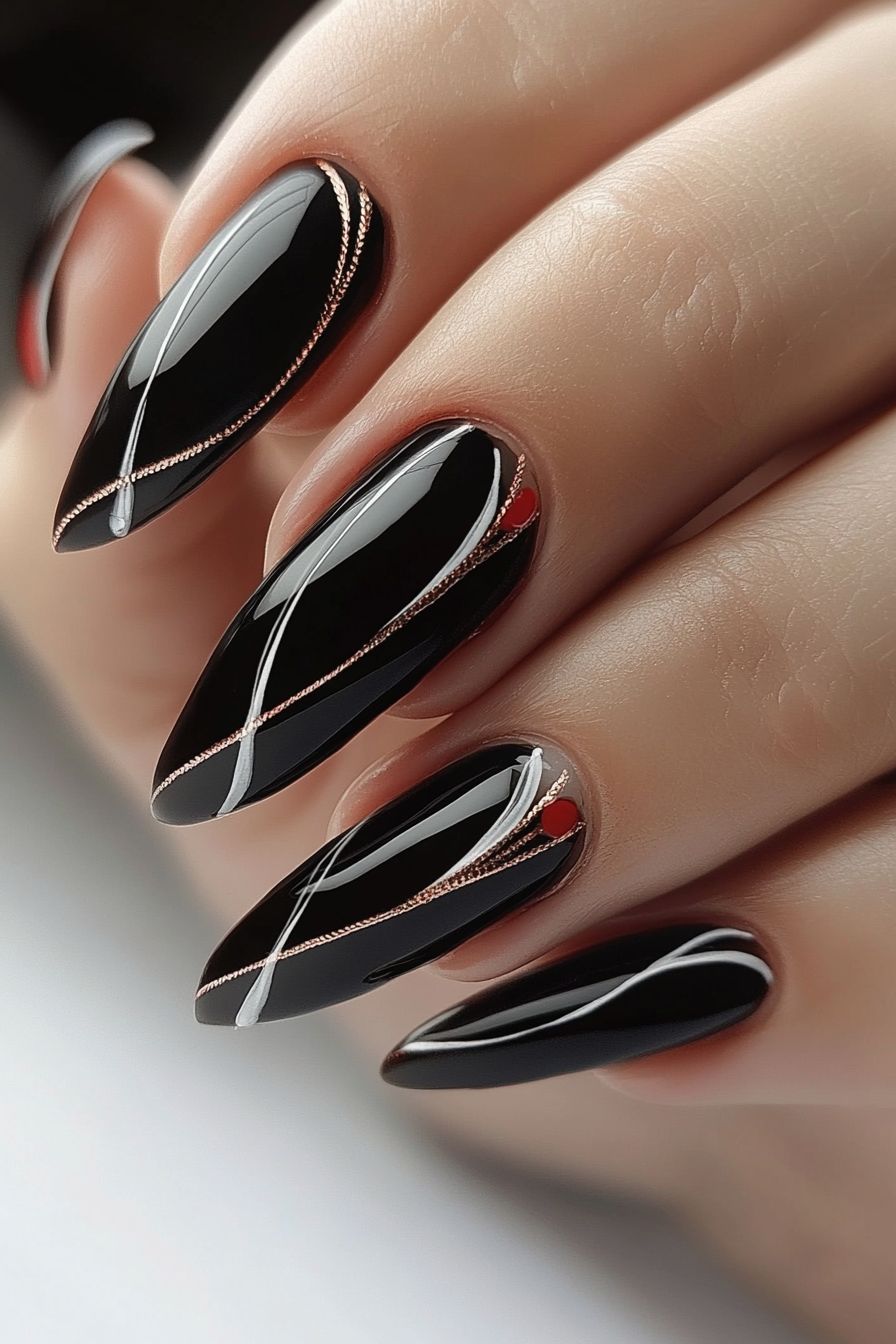 15. Copper Wire (Beautiful Nail Design Ideas) - Beautiful Nail Design Ideas