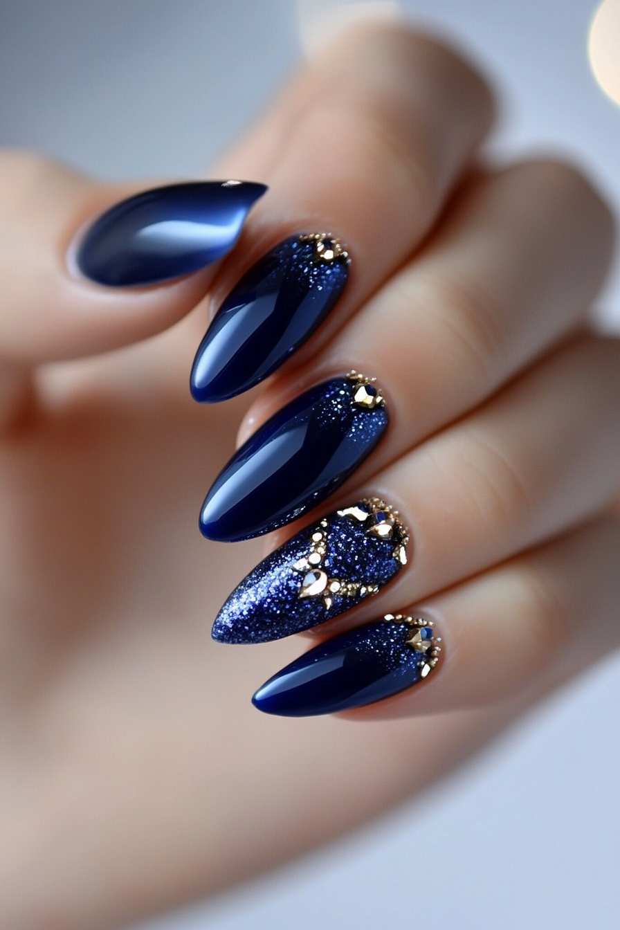16. Royal Sapphire (Beautiful Nail Design Ideas) - Beautiful Nail Design Ideas