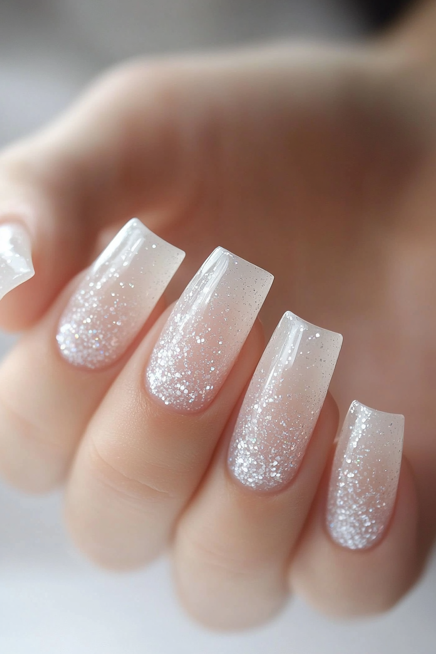 26. Crystal Clear (Beautiful Nail Design Ideas) - Beautiful Nail Design Ideas