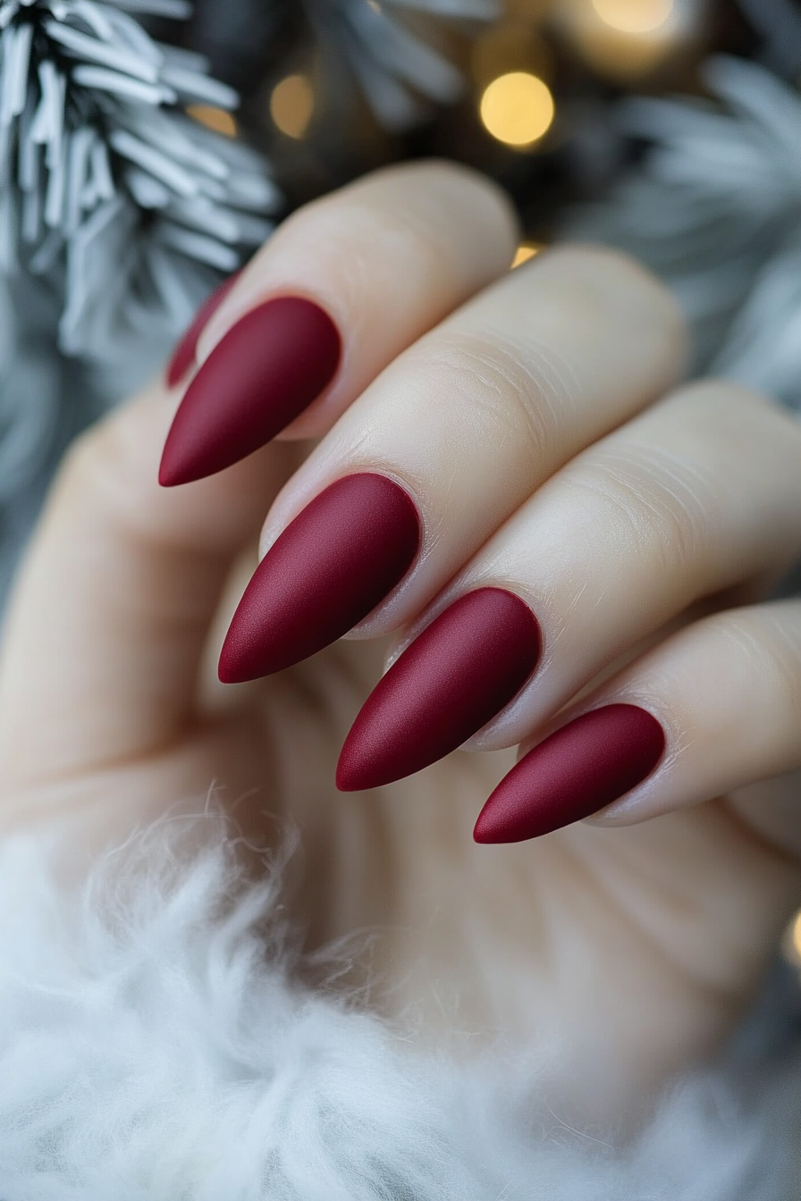 13. Classic Red Velvet (Birthday Nail Design Ideas) - Birthday Nail Design Ideas