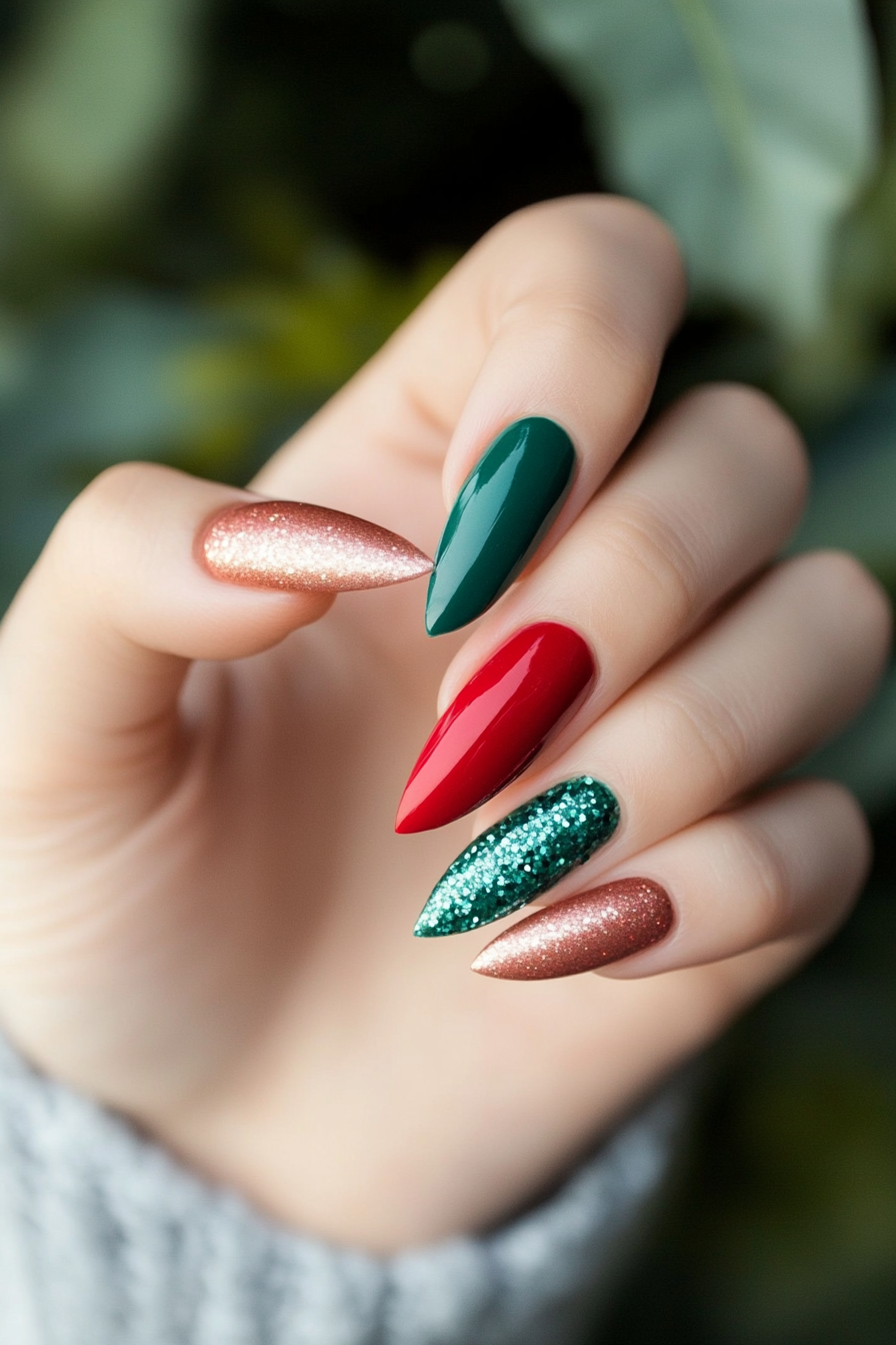 18. Jewel-Toned Jubilee (Birthday Nail Design Ideas) - Birthday Nail Design Ideas