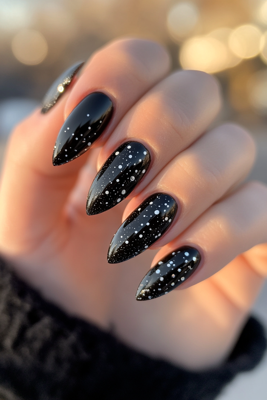 23. Black Tie Affair (Birthday Nail Design Ideas) - Birthday Nail Design Ideas