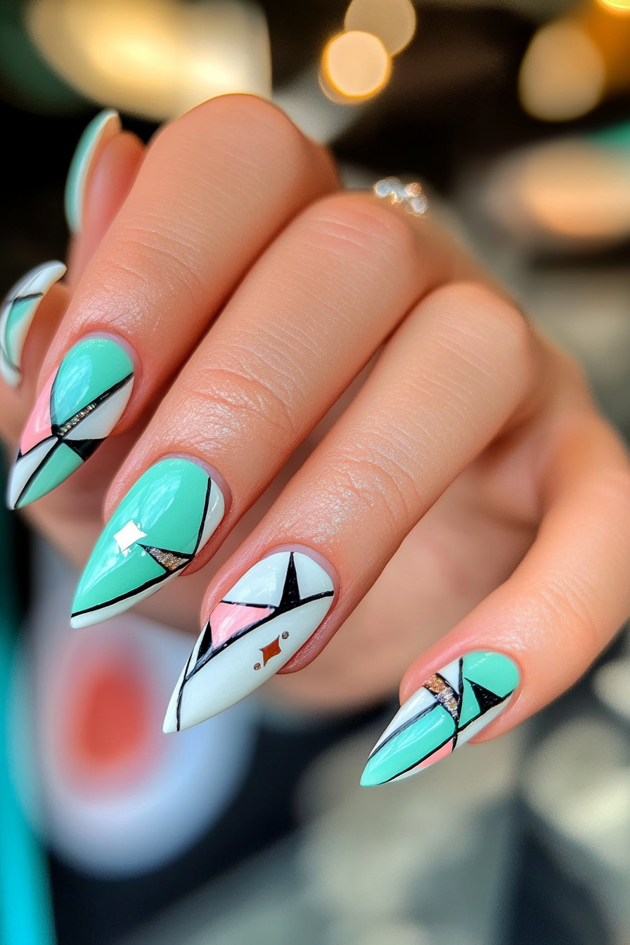 6. Mint Condition (Colorful Nail Design Ideas) - Colorful Nail Design Ideas