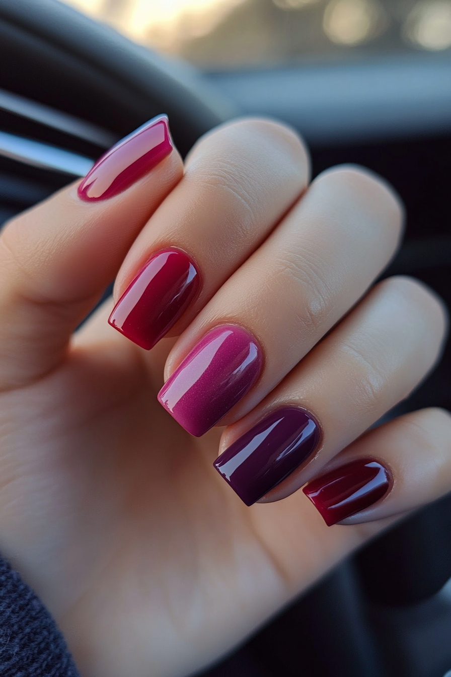 10. Berry Bliss (Colorful Nail Design Ideas) - Colorful Nail Design Ideas