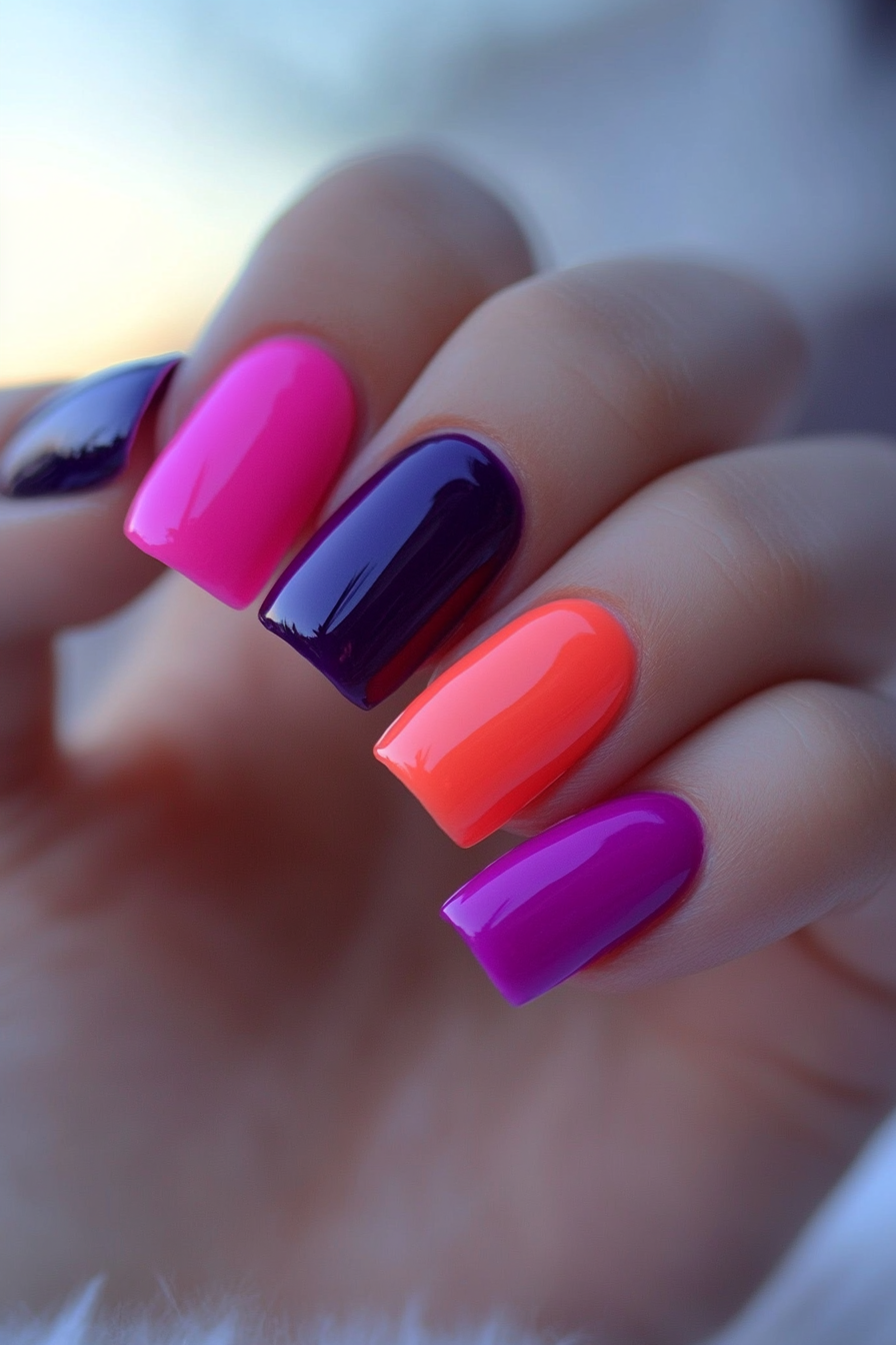 18. Fiery Fuchsia (Colorful Nail Design Ideas) - Colorful Nail Design Ideas